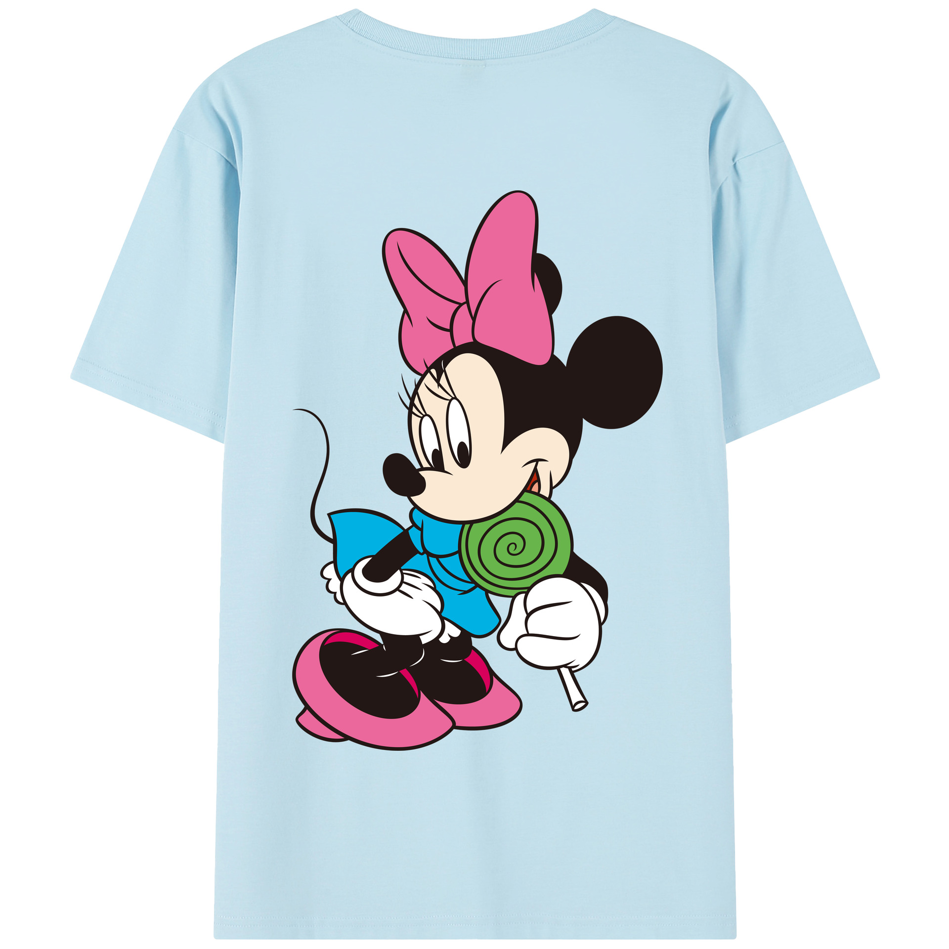 （画像用） ミッキーマウス Mickey Mouse 綿100％半袖Tシャツ（背面プリント）